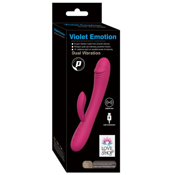 Violet Emotion Dual Vibration - 20 Cm