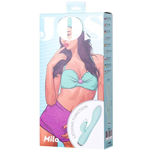 JOS MİLO Klitoral Uyarıcı ve Dilli Vibratör, 20 Cm