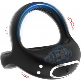 USB Manyetik Şarjlı, Su Geçirmez Penis ve Testis Vibratörü – 10 Titreşim Modu