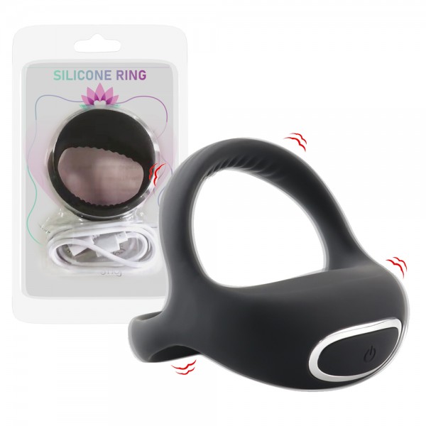 USB Manyetik Şarjlı, Su Geçirmez Penis ve Testis Vibratörü – 10 Titreşim Modu