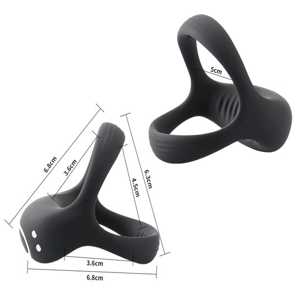 USB Manyetik Şarjlı, Su Geçirmez Penis ve Testis Vibratörü – 10 Titreşim Modu