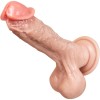 Ekstra Yumuşak Çift Katmanlı Realistik Dildo - 23 cm