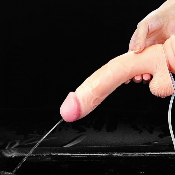Su Fışkırtmalı Vantuzlu Ten Dokulu Penis 23 cm