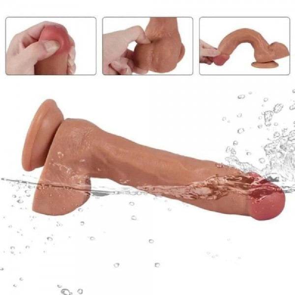 Su Fışkırtmalı Vantuzlu Ultra Realistik Penis