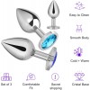Mücevherli Çelik Anal Plug 3' lü Set
