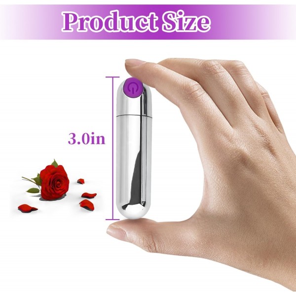 10 Titreşim Modlu Şarj Edilebilir Bullet Vibratör