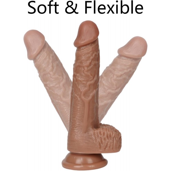 Kadınlar için Gerçekçi Büyük Yapay Penis - 21 Cm