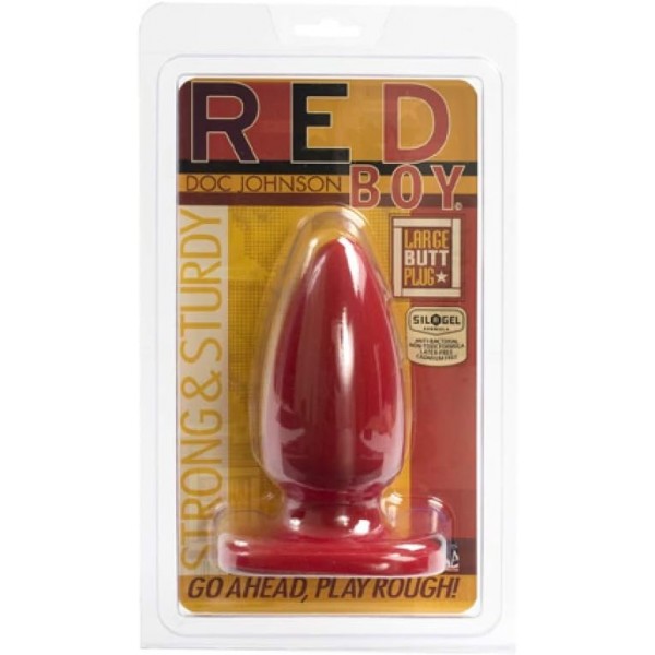 Doc Johnson Red Boy Large Plug - 13 cm