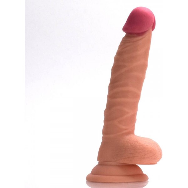 Ultra Kaburgalı Siyah Askılı Yapay Penis - 21 Cm