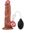 Çiftler İçin Fışkırtmalı Gerçekçi Yapay Penis - 19 cm