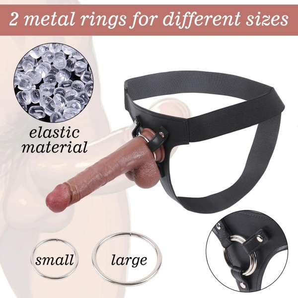 Ayarlanabilir Boyutlu Gerçekçi Belden Bağlamalı Penis - 19 Cm