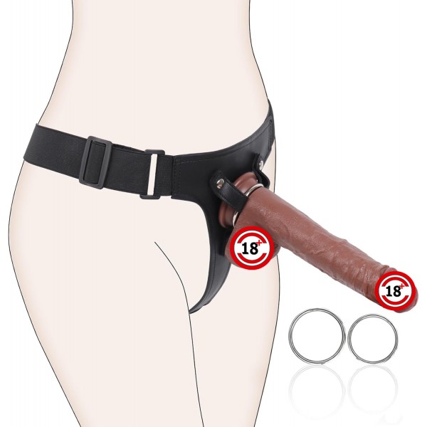 Ayarlanabilir Boyutlu Gerçekçi Belden Bağlamalı Penis - 19 Cm