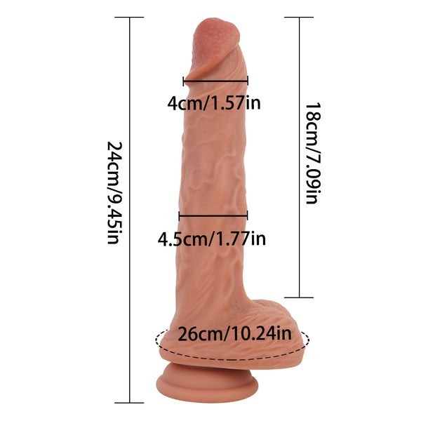 Ultra Gerçekçi Sıvı Silikon Belden Bağlamalı Penis - 22 Cm
