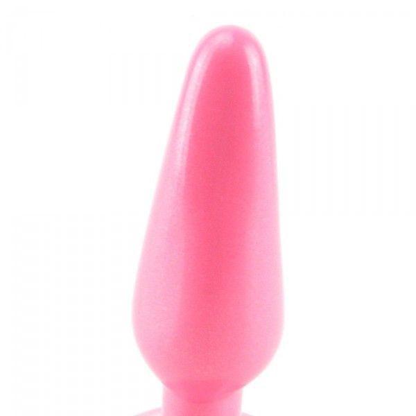 Slim Medium Butt Plug in Hot Pink