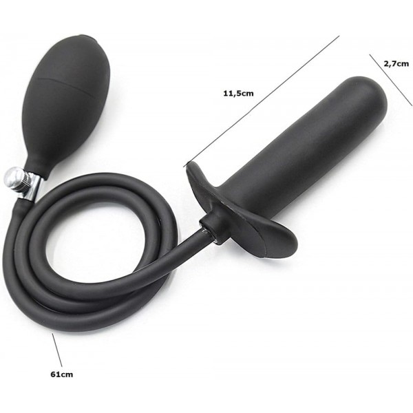 Şişebilen Pompalı Anal Plug - 11,5 Cm