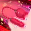 Şarjlı Titreşimli İtme Hareketli Rose Sucking Vibratör