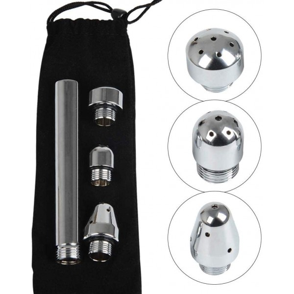 Anal Lavman İçin Özel Tasarlanan Duş Başlığı Seti – 3 Başlık + Kadife Çanta