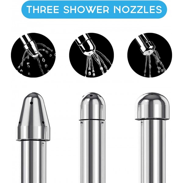 Anal Lavman İçin Özel Tasarlanan Duş Başlığı Seti – 3 Başlık + Kadife Çanta