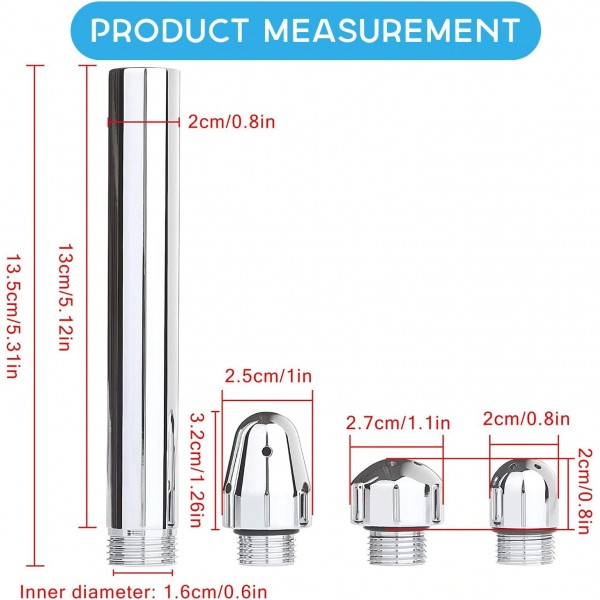 Anal Lavman İçin Özel Tasarlanan Duş Başlığı Seti – 3 Başlık + Kadife Çanta