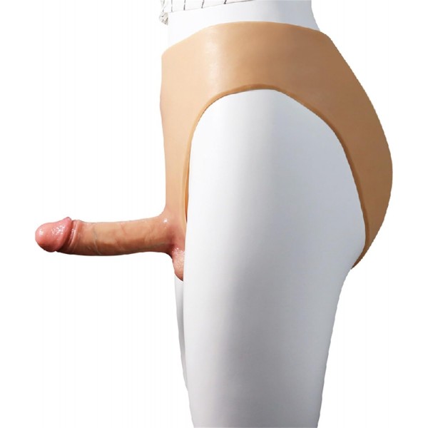 Giyilebilir İçi Dolu Gerçekçi Silikon Dildo – 15 Cm