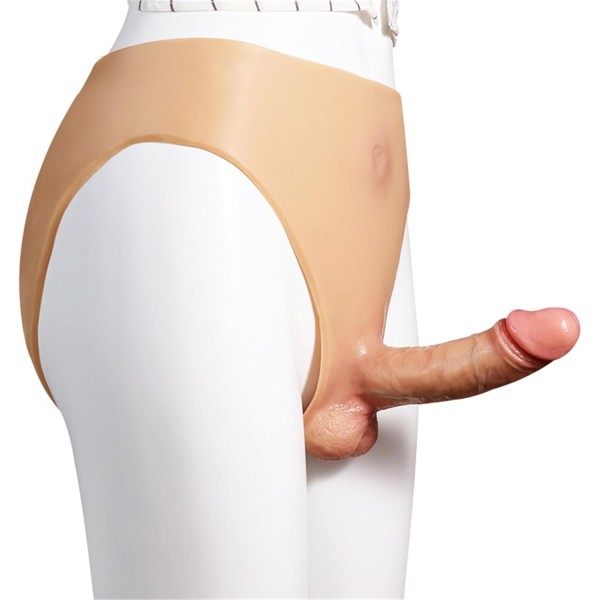 Giyilebilir İçi Dolu Gerçekçi Silikon Dildo – 15 Cm