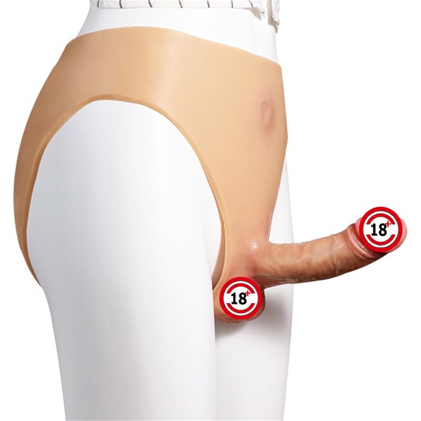 Giyilebilir İçi Dolu Gerçekçi Silikon Dildo – 15 Cm