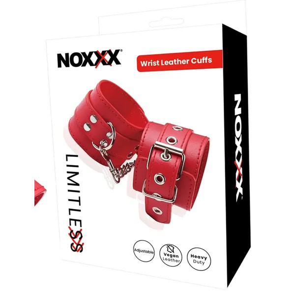 NOXXX LIMITLESS Deri El Kelepçesi Kırmızı