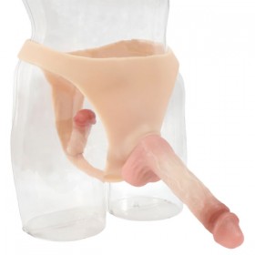 Giyilebilir Bi-Seksüel Strap-On | Titreşimli, Silikon, USB Şarjlı
