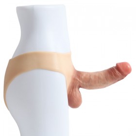 Giyilebilir Gerçekçi İçi Boş Büyük Dildo – 21 Cm
