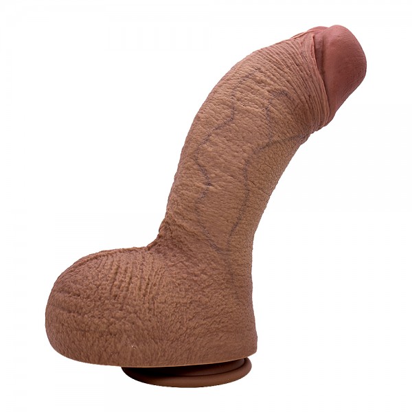 MARC Çift Katman Silikon Penis – Ultra Gerçekçi, Güçlü Vantuzlu - 28 Cm