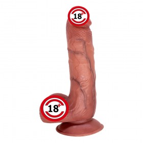 ADRIAN Çift Katman Titreşimli Penis – 23 cm, Uzaktan Kumandalı