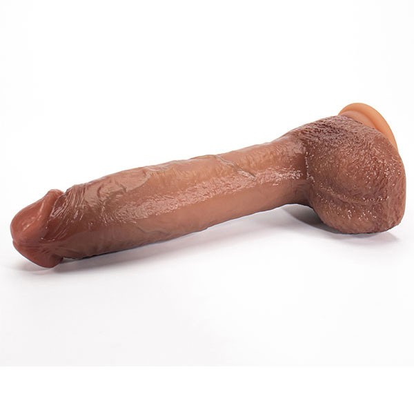 Isıtmalı İleri Geri Hareketli Şarjlı Uzaktan Kumandalı Gerçekçi Dildo – 25 cm