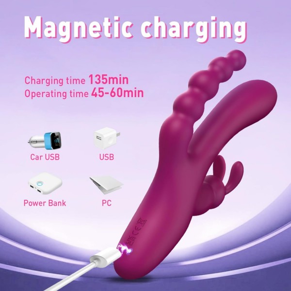 Sınırları Keşfet! 3’ü 1 Arada Tavşan Vibratör