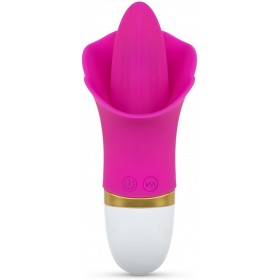 Clitoris Vibrator With Tongue - Pink | Teazers