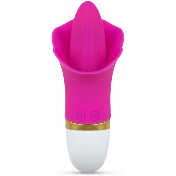 Clitoris Vibrator With Tongue - Pink | Teazers