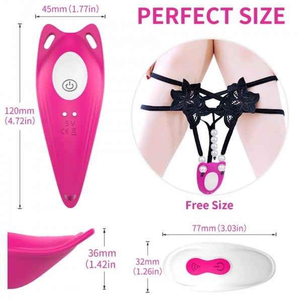 Rebecca Giyilebilir Külot İçi Uzaktan Kumandalı Şarjlı Vibratör