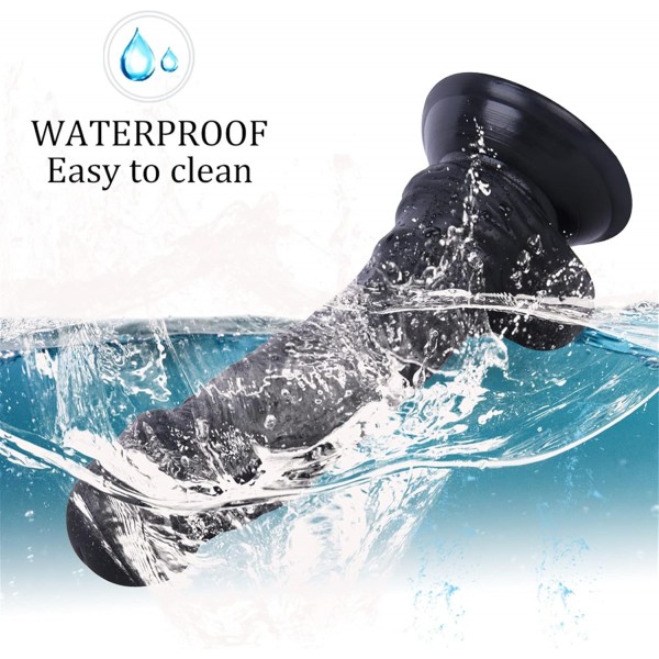 Realistik Dildo 21 cm – Doğal His, Esnek ve Konforlu Tasarım