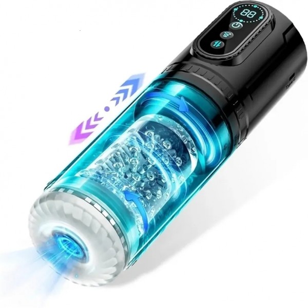 Şarjlı 15 Modlu Titreşimli Otomatik İleri Geri Mastürbatör