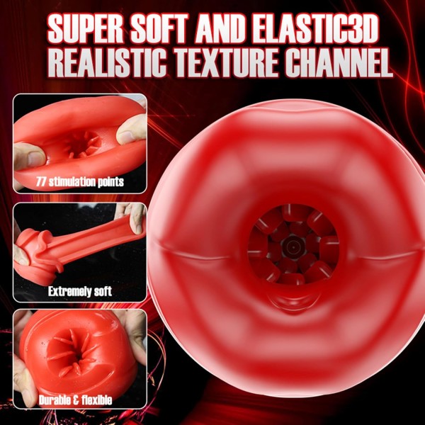 Electric Masturbator Cup – 9 Modlu Isıtmalı Oral Mastürbatör