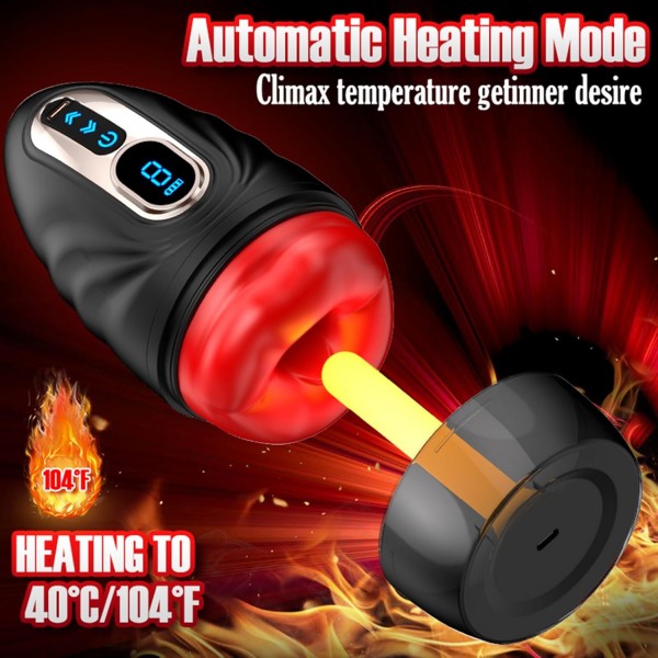 Electric Masturbator Cup – 9 Modlu Isıtmalı Oral Mastürbatör