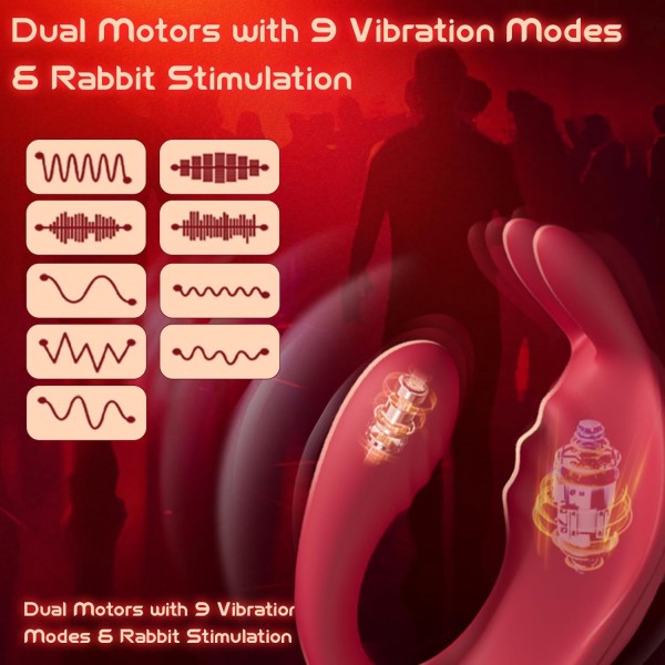 Çiftler İçin Akıllı Titreşimli G-Spot & Klitoris Vibratör – Çift Motorlu