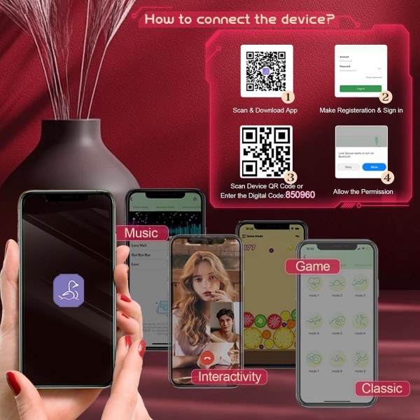 Çiftler İçin Akıllı Titreşimli G-Spot & Klitoris Vibratör – Çift Motorlu