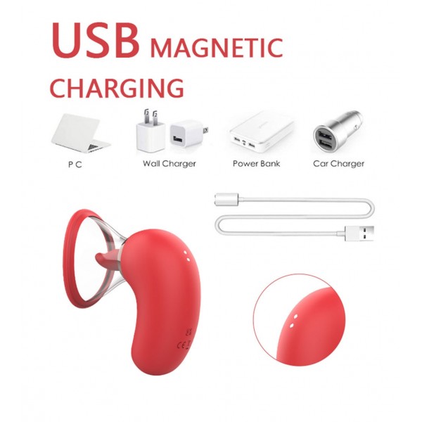 Anna Emme Stimülatörü – Dil ve Dudak Hareketli, 9 Modlu Vibratör