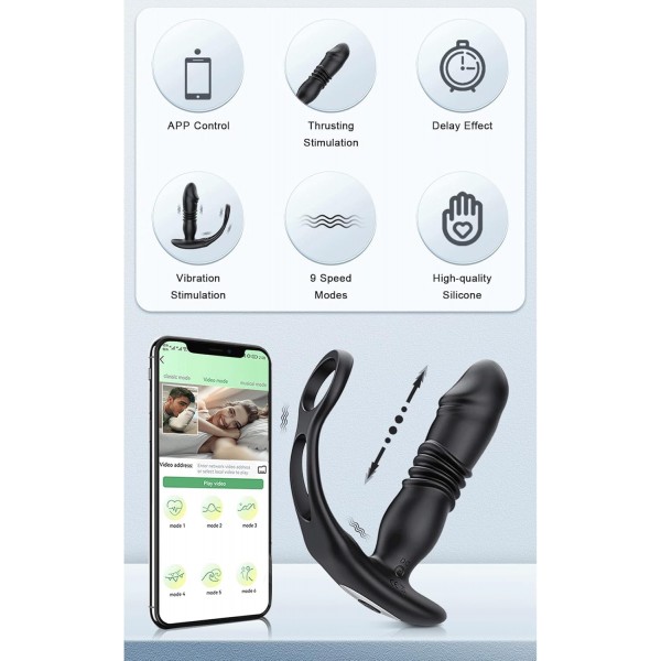 String Moon Bluetooth Kontrollü Anal Plug – 9 Modlu Titreşimle Maksimum Zevk
