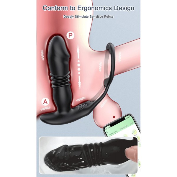String Moon Bluetooth Kontrollü Anal Plug – 9 Modlu Titreşimle Maksimum Zevk