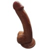 Gerçekçi Testisli Melez Dildo – 19 cm, Dolgun ve Yoğun Zevk