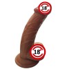 Gerçekçi Testisli Melez Dildo – 19 cm, Dolgun ve Yoğun Zevk
