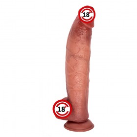 OSCAR Çift Katmanlı Titreşimli Penis – Gerçek Doku ve Güçlü His - 30 Cm