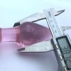 Pembe Cam Anal Plug – Taç Motifli Zarif Tasarım (11,6 cm)