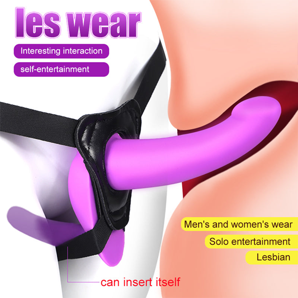 MRIMIN Çift Taraflı Strapless Strap-On – Lezbiyen ve Çiftler İçin Silikon Dildo